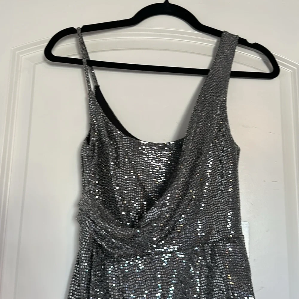 Express Women’s Silver Sparkle Dress - Size XS